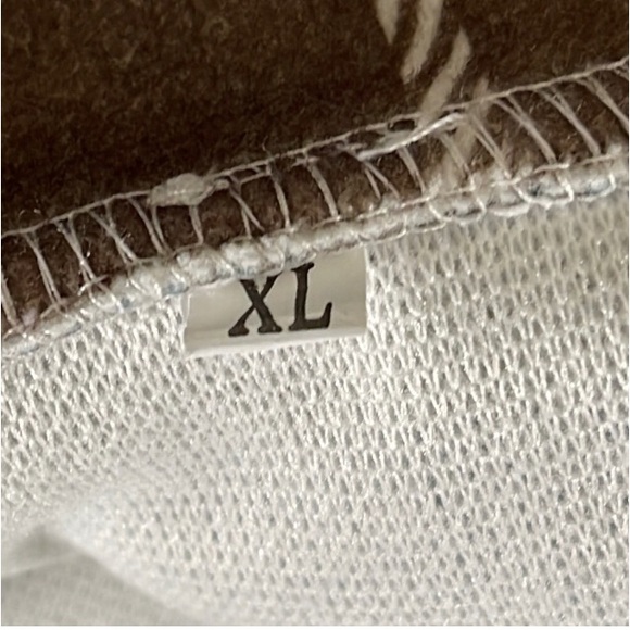 Women's Plaid Cream Brown  & Blue Button Down Shacket Size XL - Picture 10 of 11